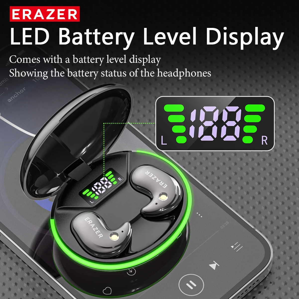 Cuffie Bluetooth In-Ear EARZER - Earbuds Charging Case recensione e prezzo